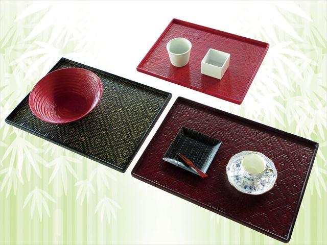 【籃胎漆器】もてなし盆